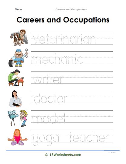 Careers And Occupations Worksheets 15 Worksheets Library