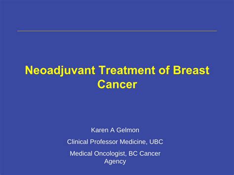 PDF Neoadjuvant Treatment Of Breast Cancer Neoadjuvant Chemotherapy