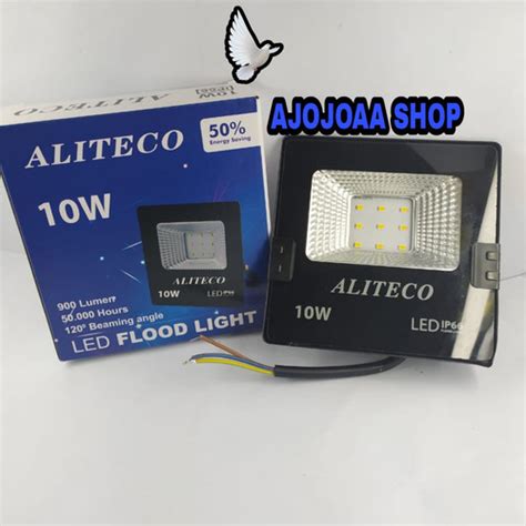 Jual Kap Lampu Sorot Lampu Tembak Watt Aliteco Cahaya Putih Dan