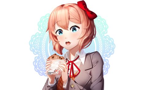 Download Short Hair Blush Aqua Eyes Natsuki Doki Doki Literature Club