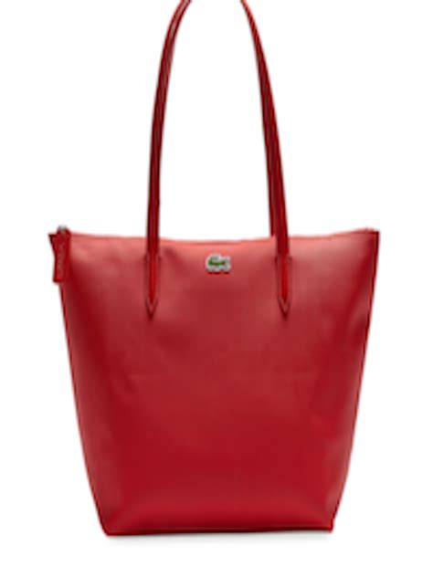 Buy Lacoste Red Solid Tote Bag - Handbags for Women 13210092 | Myntra