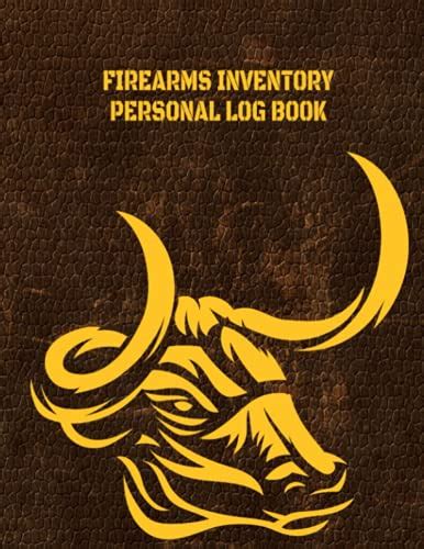 Firearms Inventory Personal Log Book Gun Log Book Firearms