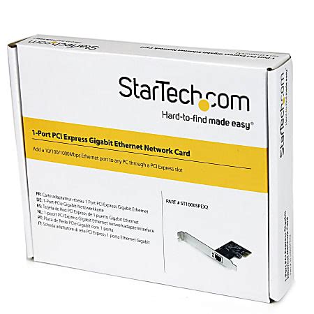 Startech Port Pci Express Pcie Gigabit Network Server Adapter Nic