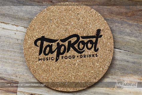 Cork Coasters | My Metal Business Card