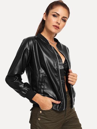 Cazadora Moto Pu S Lida Cazadoras Mujer Cazadora Chaqueta De Cuero