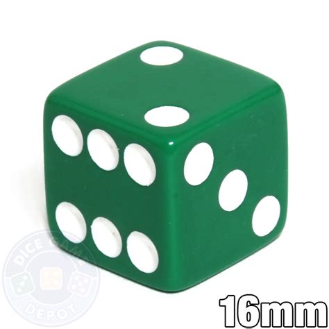 Opaque Green 6 Sided Dice D6 For Sale Dice Game Depot