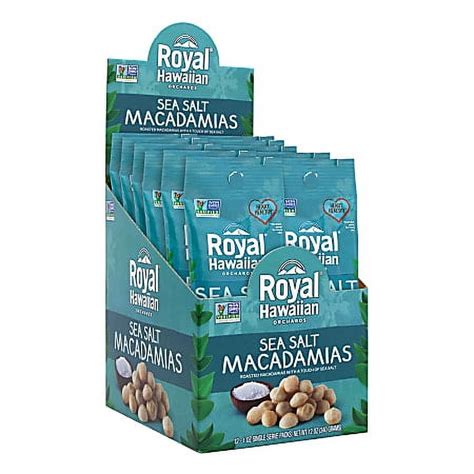 Royal Hawaiian Sea Salt Macadamias Oz Box Box Count Walmart