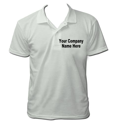 Custom Printed Polo Shirt Personalised Work Wear Front Back Or Both