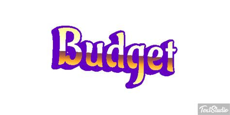 Budget Word Animated  Logo Designs
