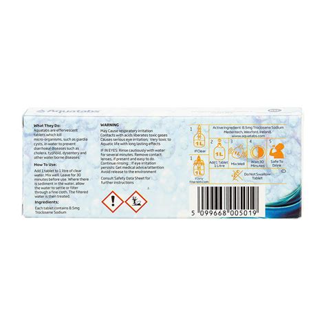 Таблетки для очистки воды MFH Medentech Water Purification Tablets ...