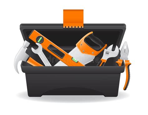 Working Tool Box Stock Vector Illustration Of Comic