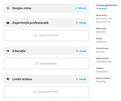 Completare CV online modele și sugestii pentru CV ul perfect