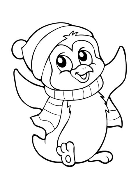 Coloriage Pingouin De No L Dessins Imprimer Gratuitement