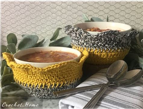 10 Easy And Quick Free Crochet Bowl Cozy Pattern Nickis Homemade Crafts