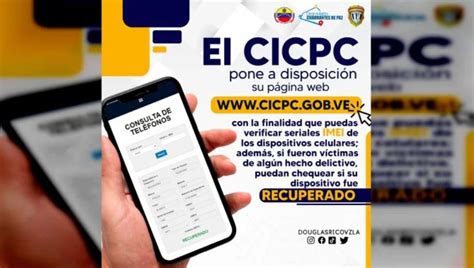 Cicpc Habilita P Gina Para Verificaci N De N Meros Imei En Tel Fonos