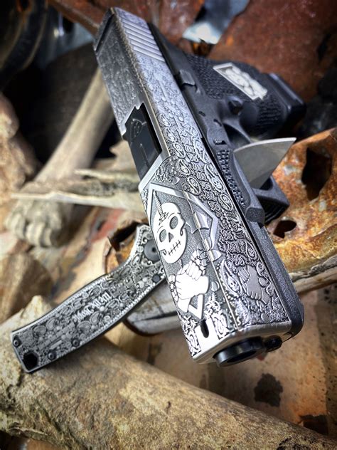 Full Slide Engraving Dark Alliance Firearms