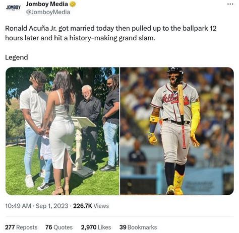 In Photos: Hours before making history, Atlanta Braves star Ronald Acuña Jr. pulls off surprise ...