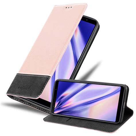 Pokrowiec Do Samsung Galaxy A7 2018 W Etui RÓŻowe ZŁoto Czarny Obudowa