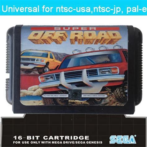 Off Road 16 Bit Md Game Card For Sega Genesis Mega Drive In Memory