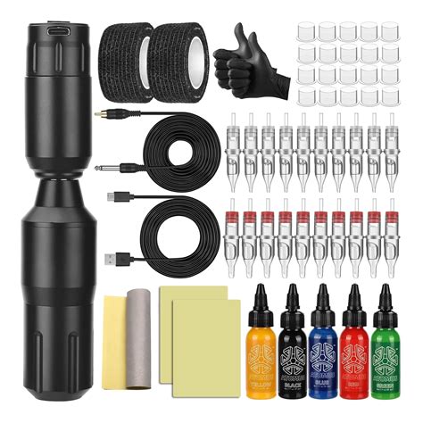 Amazon Atomus Kit De M Quina De Tatuaje Inal Mbrico De Mah