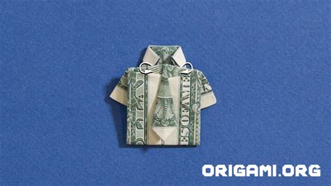 Origami Dollar Bill Shirt And Tie Part 4