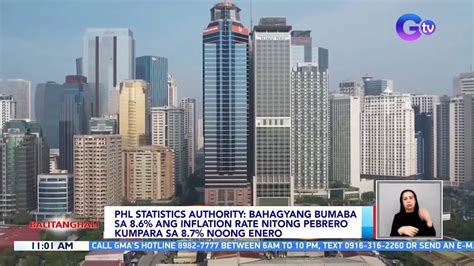 PHL Statistics Authority Bahagyang Bumaba Sa 8 6 Ang Inflation Rate