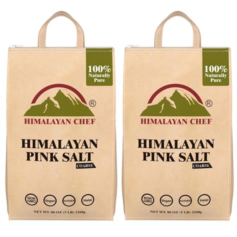 Himalayan Chef Pink Salt Coarse Grain Salt For Grinder Refill Lbs