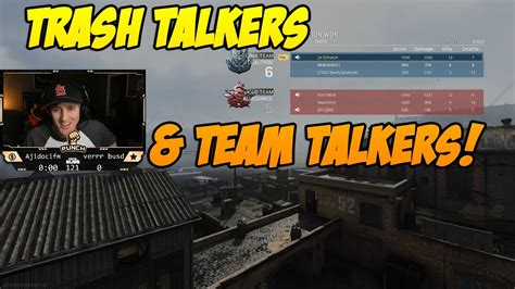 Cod Modern Warfare Trash Talkers And Team Talkers Gunfight Youtube