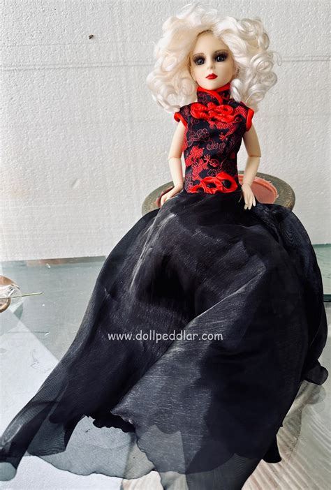 Goodreau Bjd 16″ Ooak Faceup Asian Inspired Long Gown Doll Peddlar