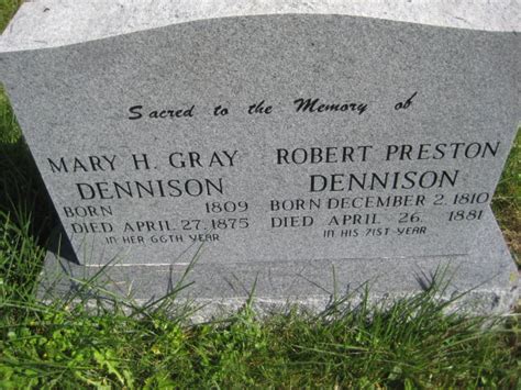 Mary H Gray Dennison Find A Grave Memorial