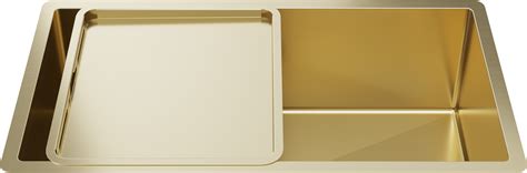 Brushed Brass Gold Marissa 810x450 Xlarge Single Bowl Sink Trough Buildmat