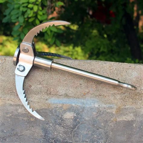 Foldable Grappling Hook Claw Grapnel Anchor Stainless Steel 304 Tree