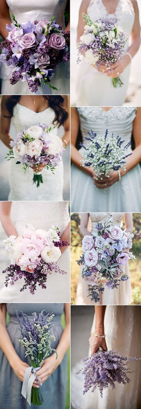 Lavender Themed Wedding Bouquet Ideas Wedding Bridesmaid Bouquets