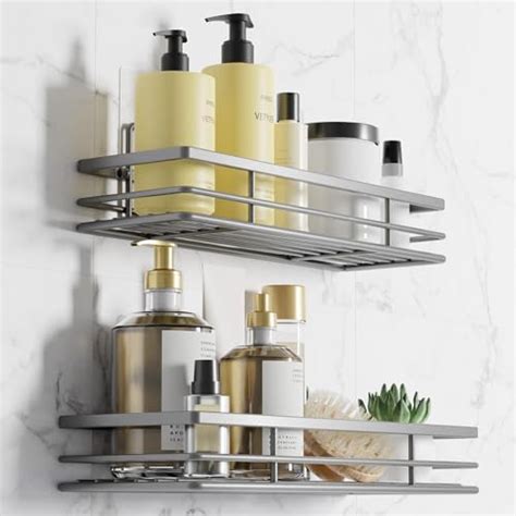 Saffruff Etagere Douche Sans Percage Avec Support Salle De Bain