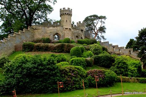 Warwick Castle, England - The Castle Mound inside the castle courtyard.