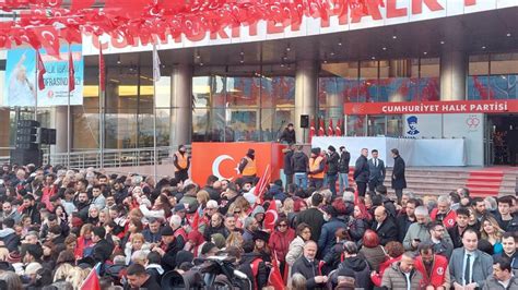 Chp Genel Merkezi Nde Cumhurba Kan Aday Haz Rl Parti Logosu