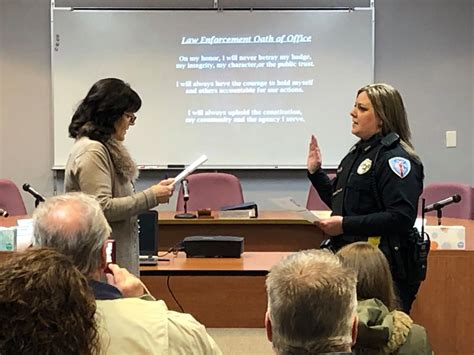 Kewaunee Police Department Swears In First Ever Female Chief Of Police