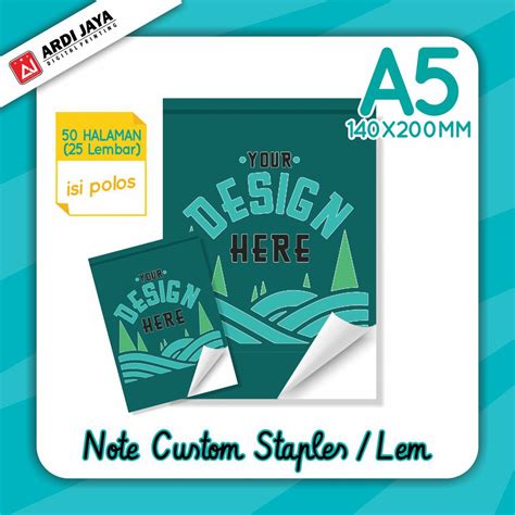 Jual NOTES A5 ISI CUSTOM BLOCKNOTE TERMURAH SOUVENIR Shopee