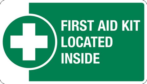 First Aid Kit Inside Western Safety Sign