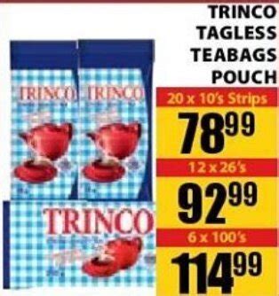 Trinco Tagless Teabags Pouch 20x10 S Strips Offer At Jumbo