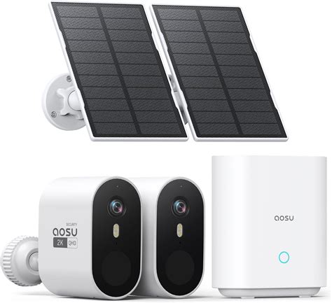 Amazon AOSU Solar Security Cameras Wireless Outdoor 2K QHD Home