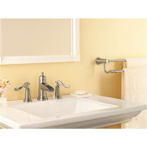 Shop Pfister Ashfield Brushed Nickel 2 Handle Widespread Watersense Bathroom Faucet Drain