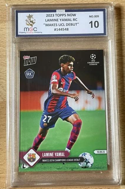 TOPPS NOW 2023 2024 Lamine Yamal RC Barcelona Champions League Debutto