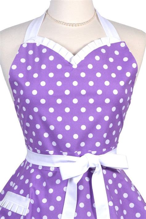 Choice Of Polka Dot Colors Flirty Retro Sweetheart Apron With Etsy