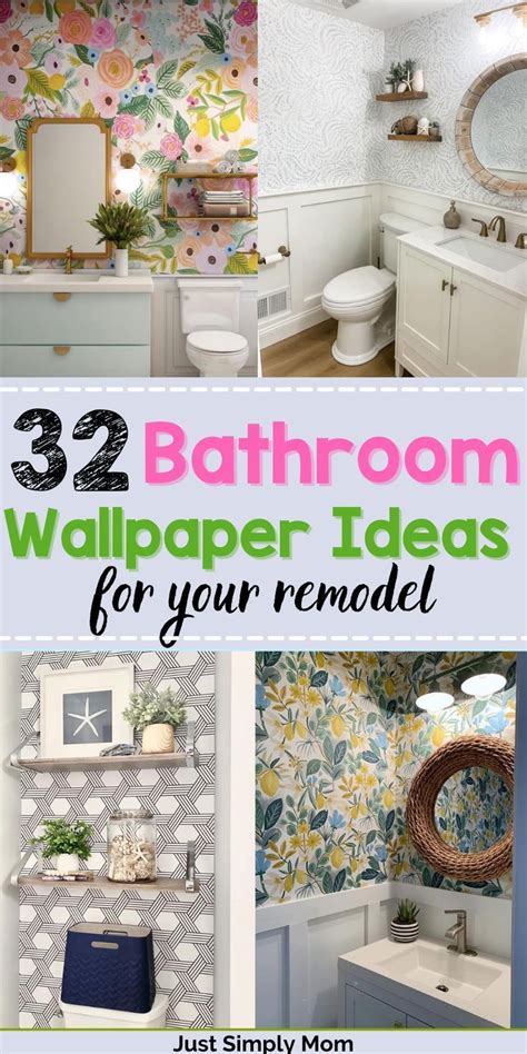 32 Gorgeous And Modern Bathroom Wallpaper Ideas Artofit