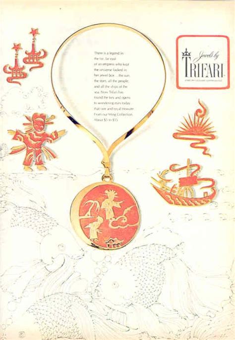 TRIFARI Ming Collection Harper S Bazaar 1972 Trifari Jewelry