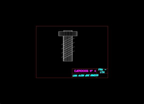 Screw 3d Dwg Model For Autocad • Designs Cad