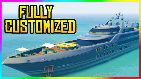 GTA 5 Online Super Yacht FULL CUSTOMIZED GTA 5 10 000 000 Yacht