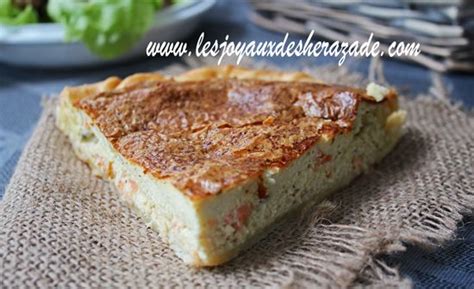 Quiche au saumon fumé et au roquefort Les Joyaux de Sherazade Ricetta