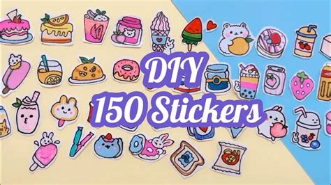 How To Make Stickers/ DIY Stickers Handmade Stickers Homemade Stickers ...